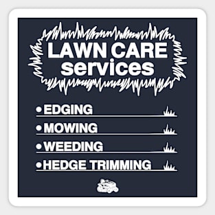 lawn care services Magnet